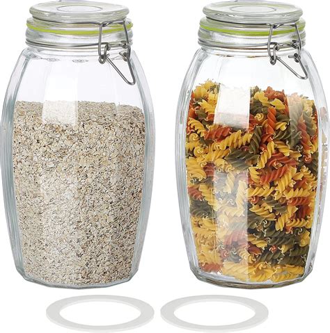 Amazon Qianfenie Gallon Glass Jars With Airtight Lids Pack