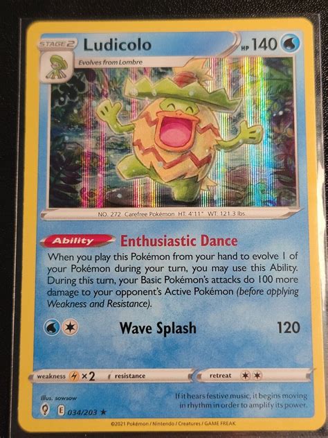 Pok Mon Tcg Ludicolo Evolving Skies Holo Holo Rare Ebay