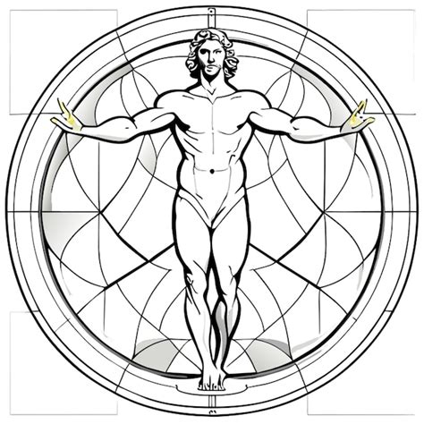 Premium Vector Vitruvian Man Vector Illustration