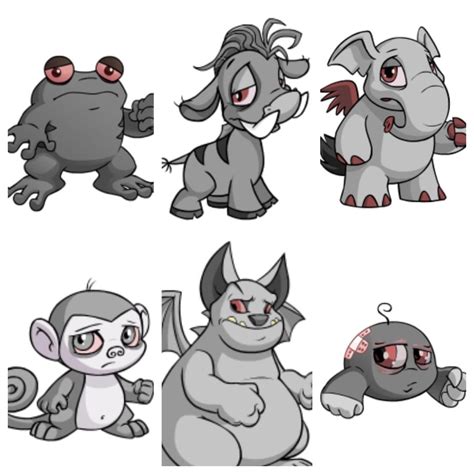 Is it just me or do half the grey neopets look like they just hit the ...