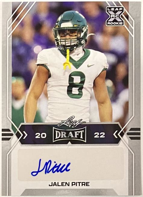 Jalen Pitre Autographed Leaf Draft Baylor Bears Football Rookie