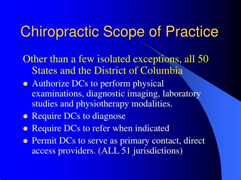 Chiropractic Scope Of Practice