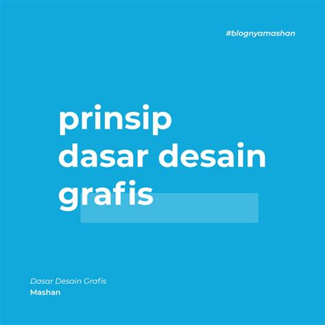 Prinsip Dasar Desain Grafis