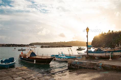 Beautiful Fishing Village Marina Corricella On Procida Island Bay Of