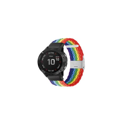 Flettet elastisk armbånd Garmin Fenix 6X Pride Elkjøp