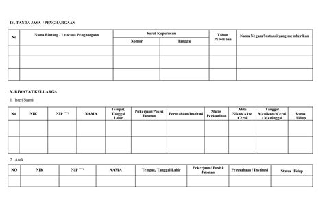 Daftar Riwayat Hidup Bkn Pppkdoc