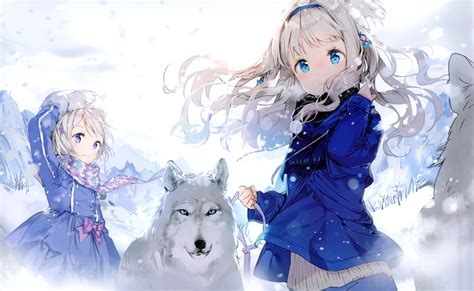 Snow Winter Anime Wallpapers Wallpaper Cave