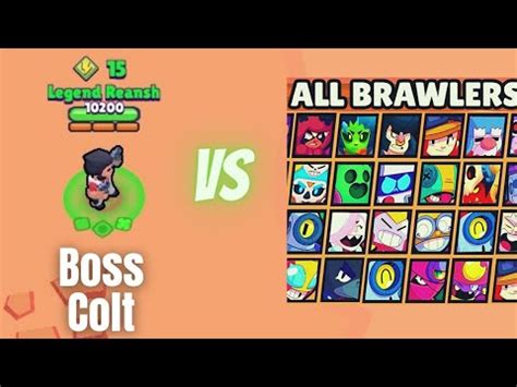 Boss Colt Vs All Brawlers Brawl Stars YouTube