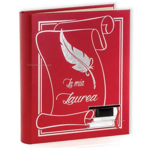 Album Laurea Elite Cm 20x24 Placca Argento Laminato Fme6191 2