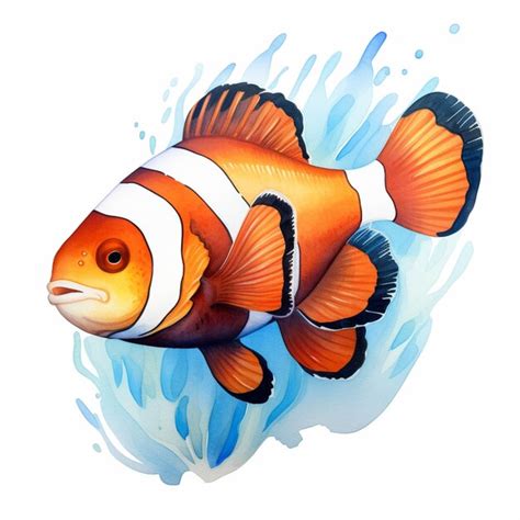 Premium AI Image | There is a clown fish that is swimming in the water ...