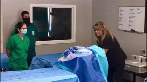 Surgical Tech Draping Procedure By Wendy Raley Youtube