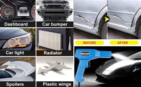 W Upgraded Plastic Welder Kit Pcs Hot Stapler Welding Machine Car Bumper Repair Kit In