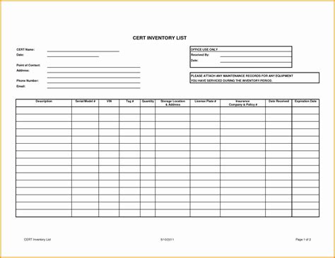 Inventory Tracking Sheet Template Inventory Spreadshee Inventory ...