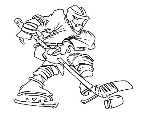 Dibujo De Jugador De Hockey Profesional Para Colorear Dibujos Net