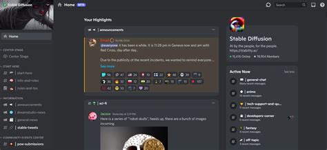 Stable Diffusion Discord Ai Demos