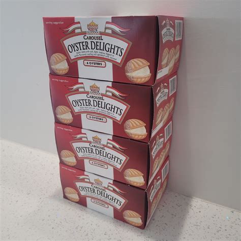 Carousel Ice Cream Wafer Oyster Delights 4 Packs Of 6 X24 Ebay