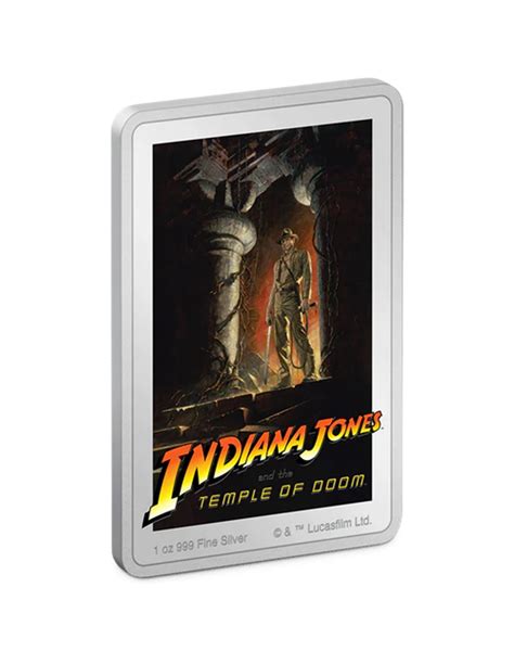 INDIANA JONES Temple of Doom 1 Oz Silbermünze 2 Niue 2023