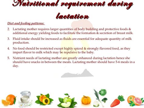 Nutrition During Pregnancy And Lactation