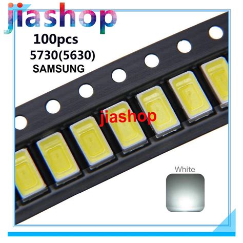 100pcs SAMSUNG5730 SMD 5730 3V Diode Cool White SMD5730 0 5W 3V LED