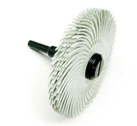 3m Radial Bristle Disc 3 120 Grit White With 14 Mandrel 6 Brushes