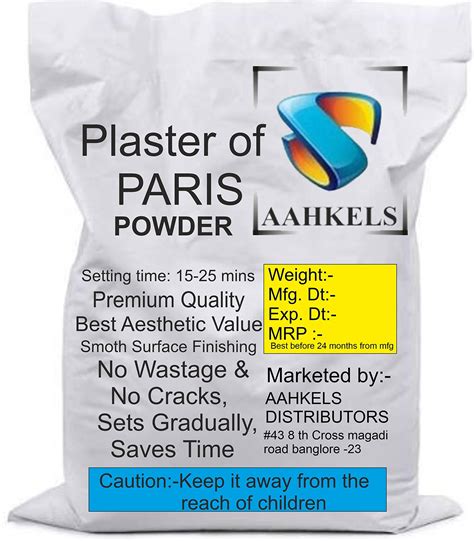 Aahkels Premium P O P Plaster Of Paris Powder Plaster Hand Mold