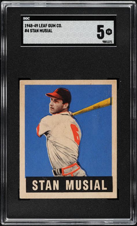 Leaf Stan Musial Rookie Sgc Ex Pwcc S