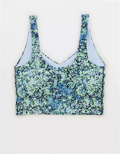Offline By Aerie Real Me Low Key Longline Sports Bra
