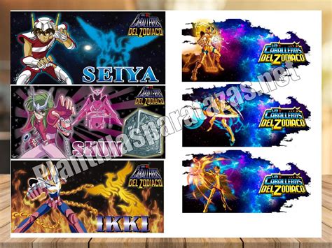 Crea Tazas Épicas Plantillas para Tazas de Saint Seiya Descarga