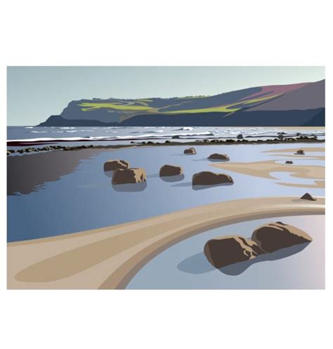 The Beach at Boggle Hole – Ian Mitchell Art