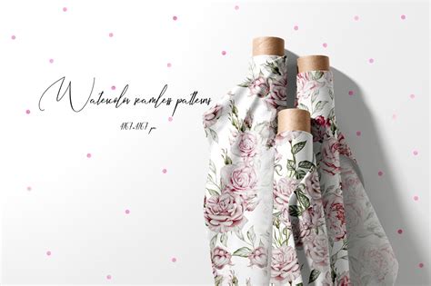 Watercolor Tender Roses Design Cuts