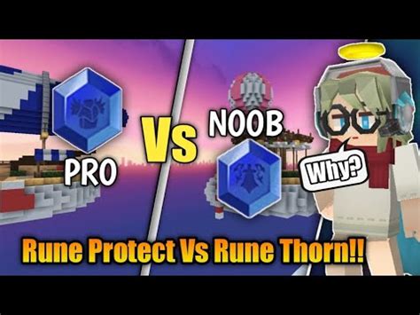 Rune Thorn Vs Protect Against Leeching Blockman Go Bedwars Youtube