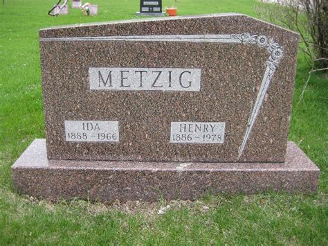 Heinrich F Henry Metzig Find A Grave Memorial