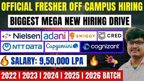 Capgemini Cognizant New Hiring Announced Mega OFF Campus Drive 2022