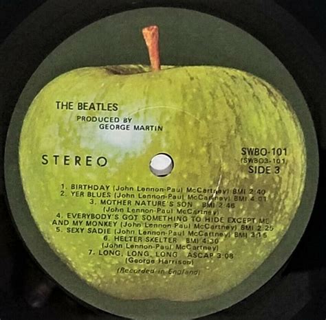 The Beatles White Album 1968 Stereo Capitol Swbo 101 Apple 0046862