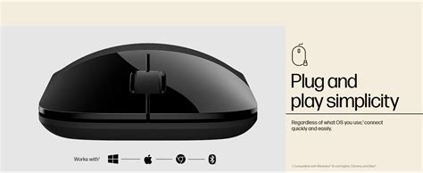 Hp Z3700 Dual Black Wireless Bluetooth Mouse 758a9aa 758a8aa