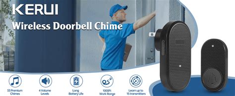 KERUI Doorbell Wireless Doorbell Battery Operated Door Chime With 33