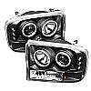 Ford Excursion 2000 2005 1pc Ccfl LED Projector Headlights Smoke By