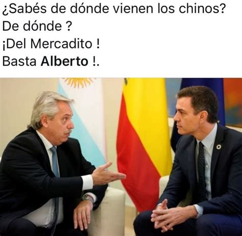 Sabés de dónde vienen los chinos De dónde Del Mercadito Basta