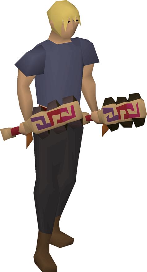 File Dual Macuahuitl Equipped Male Png Osrs Wiki