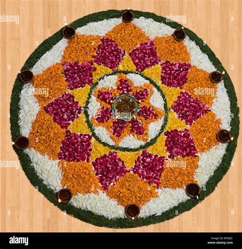 Flower Rangoli Hi Res Stock Photography And Images Alamy