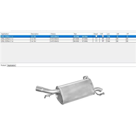 Toba Esapament Finala POL17 543 112 793277310924 OPEL CORSA C EMAG Ro