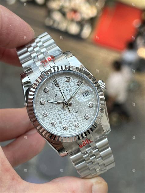 Rolex Datejust Desenli Beyaz Kadran Mm Kad N Saati