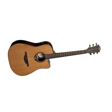 Lag Guitars T300DCE Dreadnought Cutaway Acoustic-Electric Guitar | Music123
