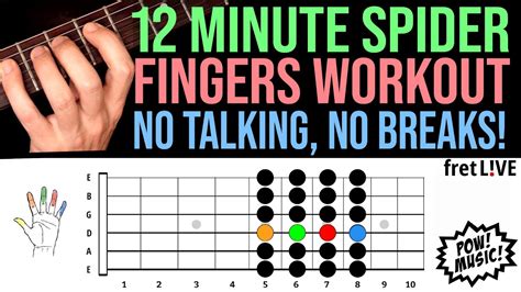 Guided Spider Fingers Exercise Guitar Warm Up Improve Stretching