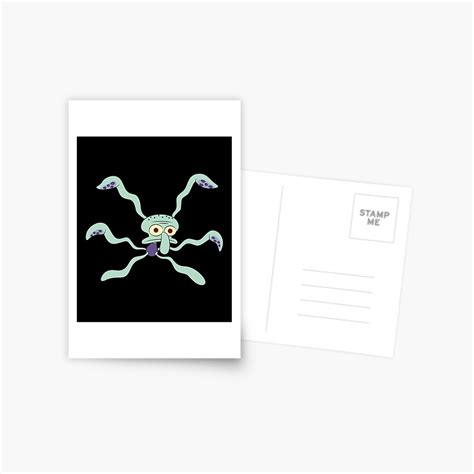 Squidward Cursed Dance Form Spongebob Funny Meme Postcard By Huyenlinhlavi Redbubble