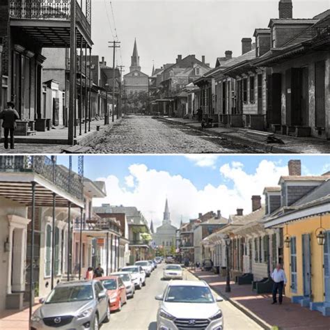 Orleans Street New Orleans Louisiana 1890 And Present Street View