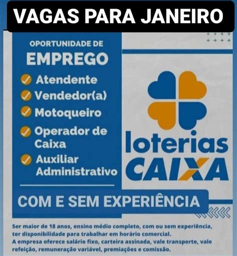 Empresa loterias caixas em Recife está contratando Busque seu Job