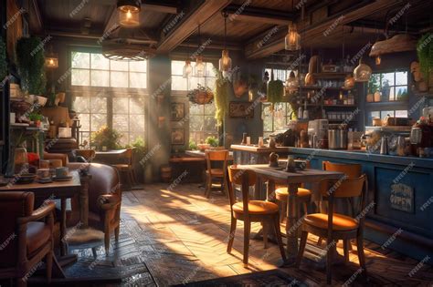 Premium Photo A Cozy Coffee Shop With Fresh Pastries And Cozy Seating
