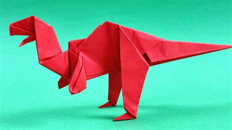 How To Make An Easy Origami Dinosaur Youtube