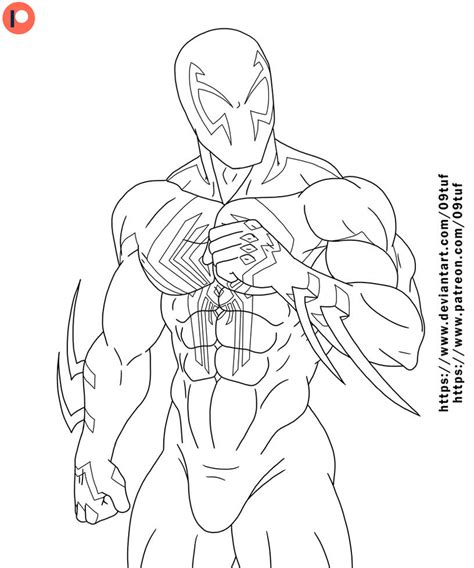 Spider Man 2099 Lineart A Patreon By 09tuf On Deviantart